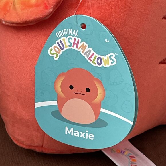 Squishmallow Maxie the Frilled Neck Lizard 8” Orange Stuffed Plush Toy - Picture 3 of 4